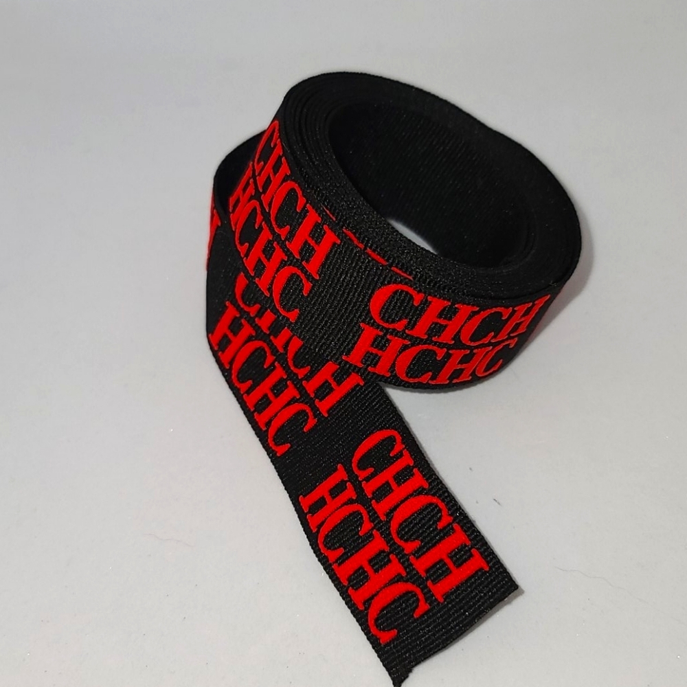 Carolina Herrera Black & Red CH ribbon 5'8 feet